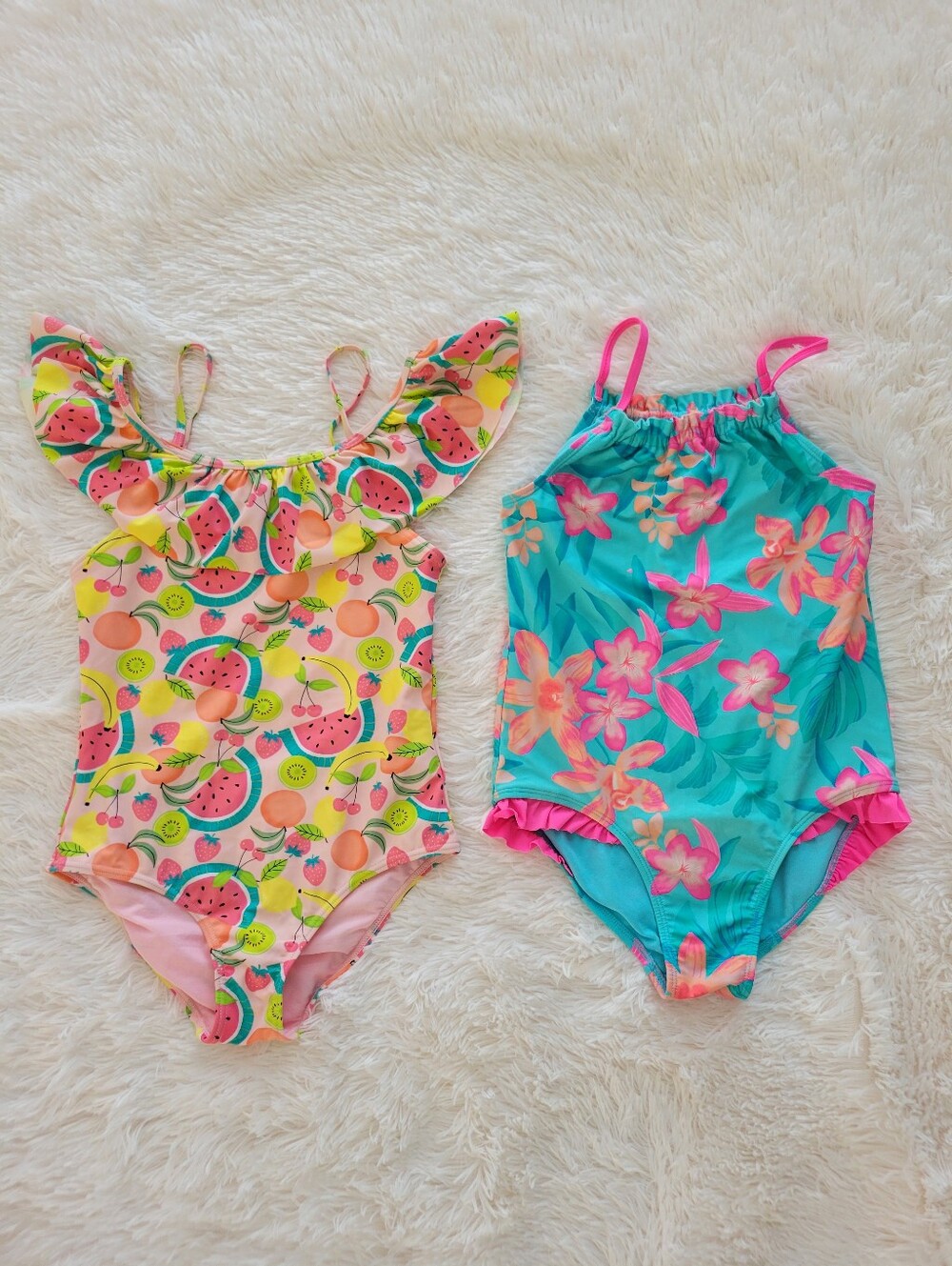 Gymboree Tropical One-piece Swimsuit Bundle Multicolor Girls Size 12